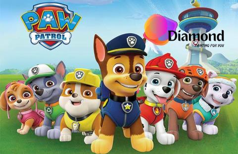 Paw patrol honden team Diamond Painting for you