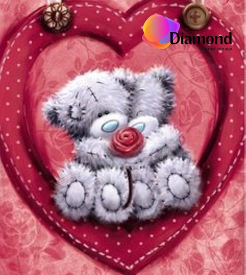 Me to you beertje knuffelend in een hart Diamond Painting for you
