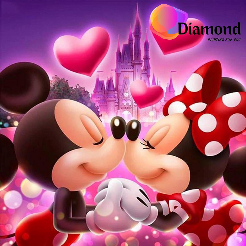 Mikey en Minnie Verliefd Diamond Painting for you