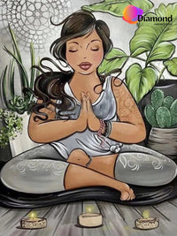 Thumbnail for Dikke Dame Yoga Diamond Painting for you