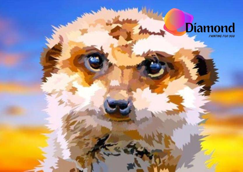 De Nieuwsgierige Meerkat Diamond Painting for you