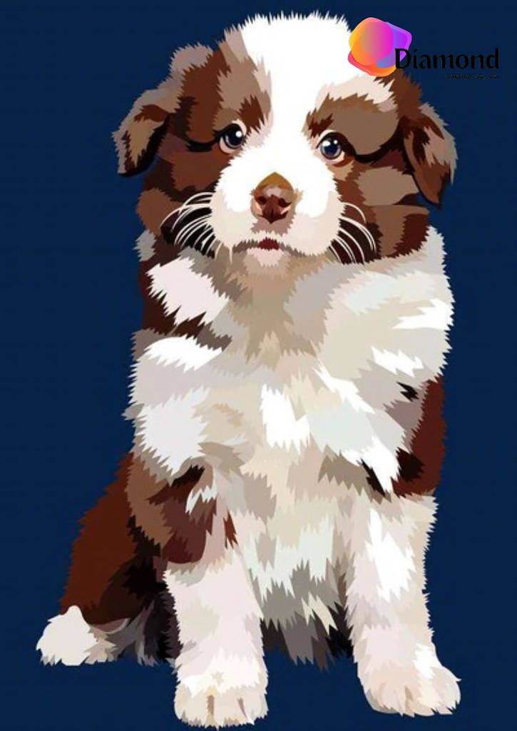 Schattige Puppy Diamond Painting for you