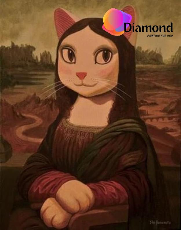 Mona Lisa Kat Diamond Painting for you