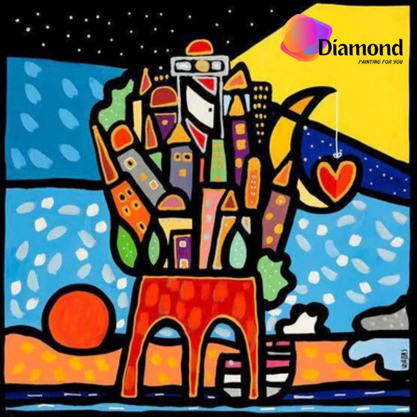 Vuurtoren In De Nacht Diamond Painting for you