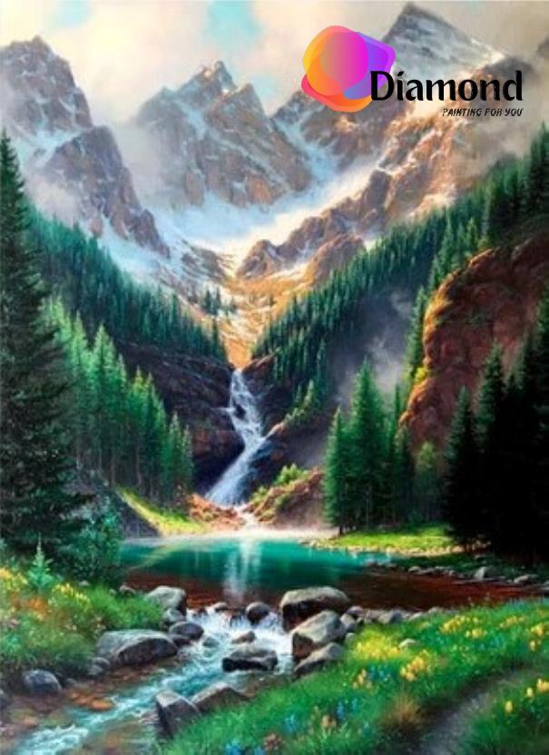 Waterval in bos Diamond Painting for you