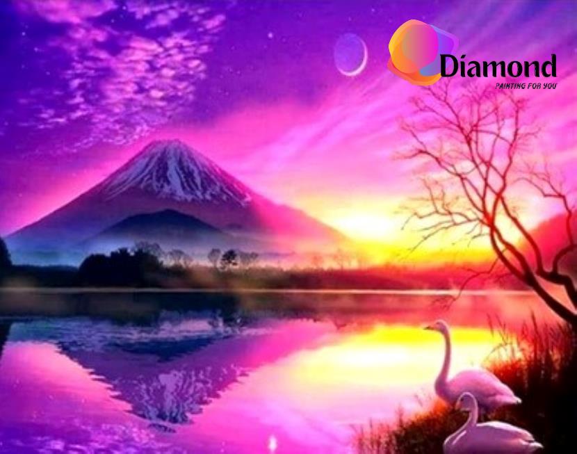 Paarse Lucht Diamond Painting for you