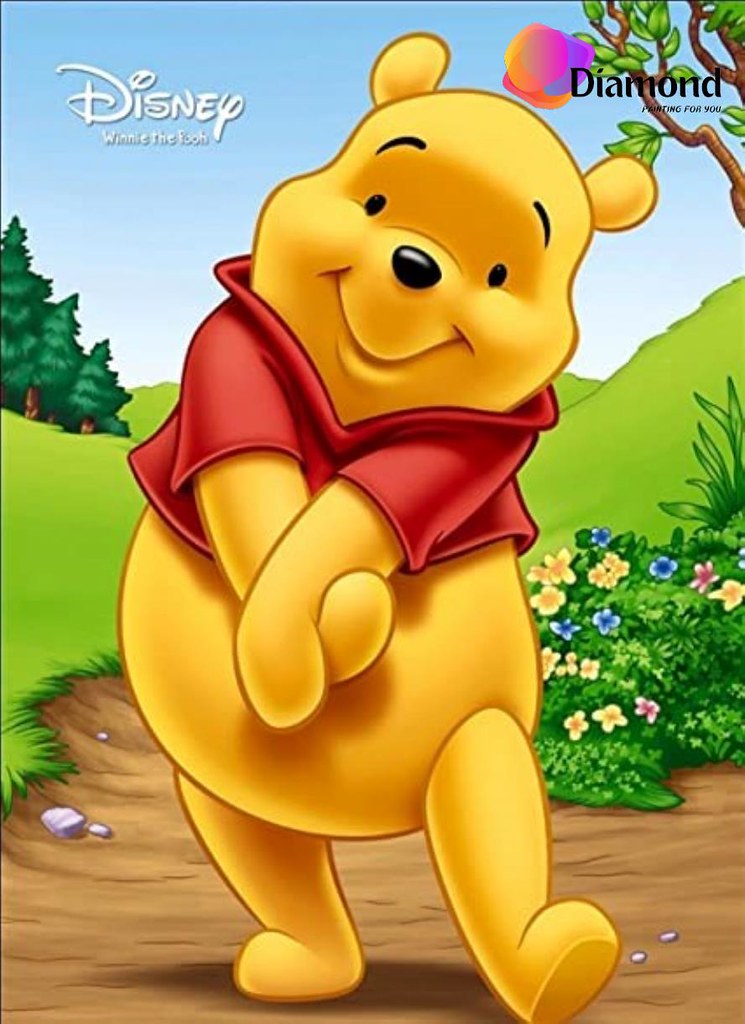 Winnie The Pooh wandeld Diamond Painting for you