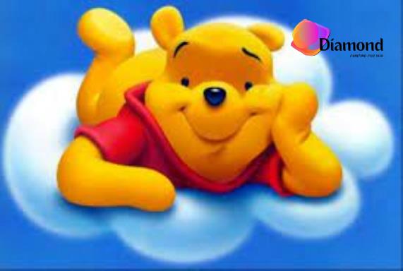 Winnie the Pooh op een wolk Diamond Painting for you