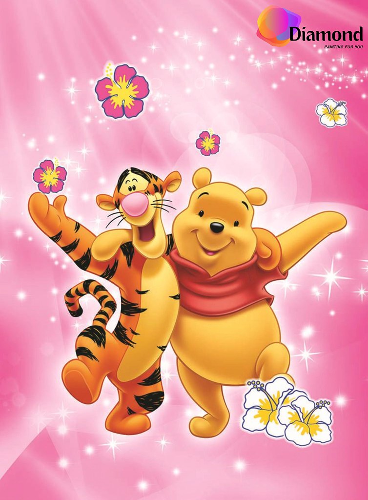 Winnie the Pooh en tijgertje Diamond Painting for you