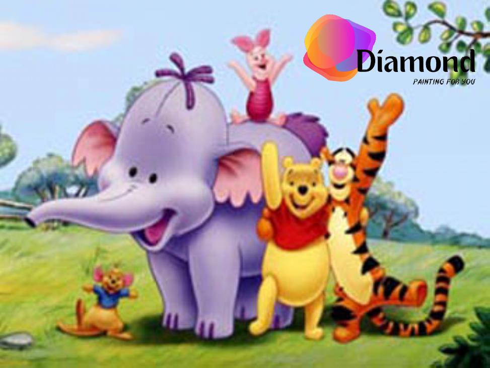 Winnie the Pooh en vriendjes met Lollie Diamond Painting for you