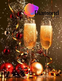Thumbnail for Champange met feestdagen Diamond Painting for you