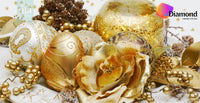 Thumbnail for Gouden kerstdecoratie Diamond Painting for you