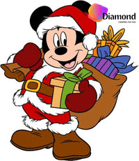 Thumbnail for Kerstman Mickey met een zak cadeautjes Diamond Painting for you