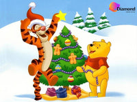 Thumbnail for pooh beer en tijgertje versieren kerstboom Diamond Painting for you