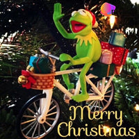 Thumbnail for Kermit op een fiets met cadeautjes Diamond Painting for you