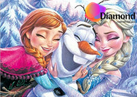 Thumbnail for Frozen Elsa, Anna en Olaf lachen Diamond Painting for you
