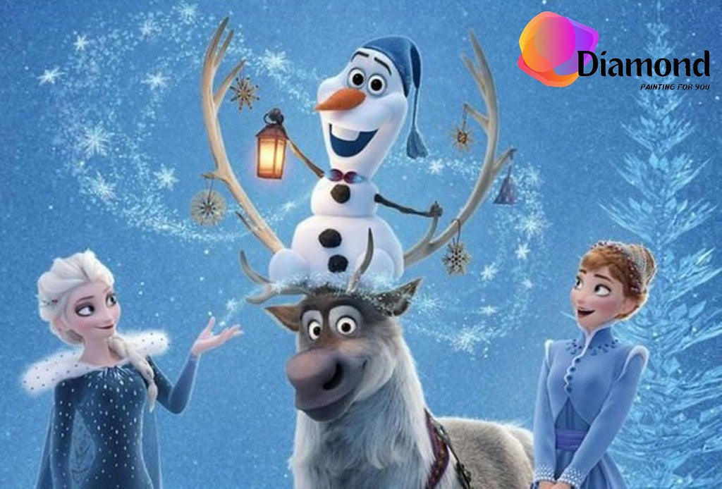 Frozen Elsa en vrienden met Lampje Diamond Painting for you