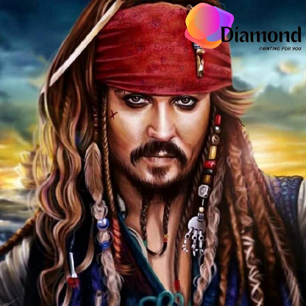 Jack Sparrow portret Diamond Painting for you