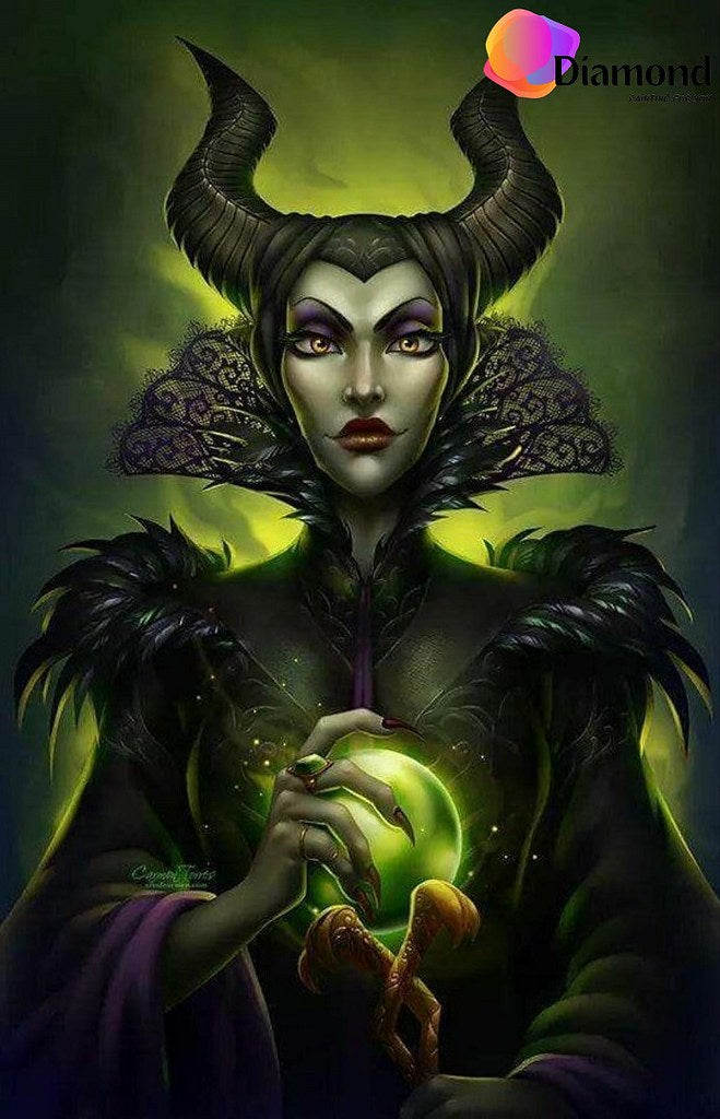Maleficent groen Diamond Painting for you