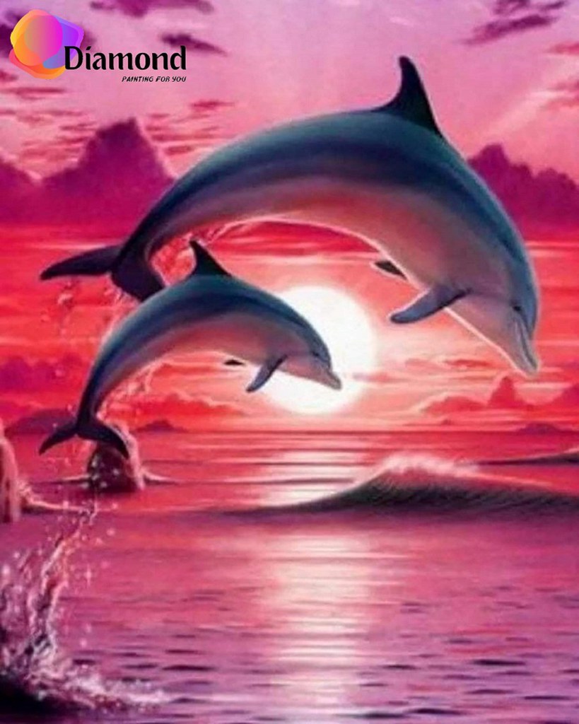Dolfijnen in de rode zee Diamond Painting for you