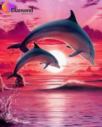 Thumbnail for Dolfijnen in de rode zee Diamond Painting for you