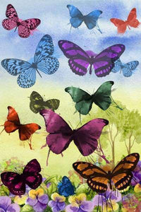 Thumbnail for Groep vlinders vliegen samen omhoog Diamond Painting for you