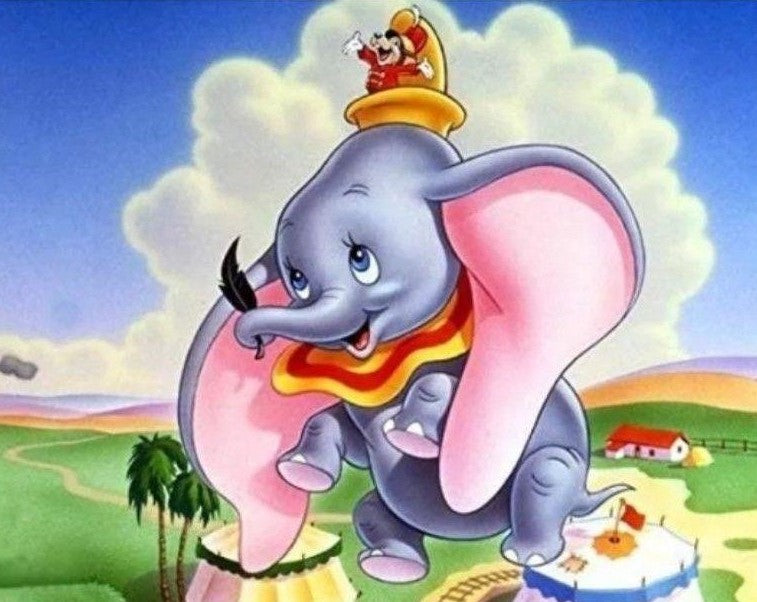 Dumbo boven het circus Diamond Painting for you